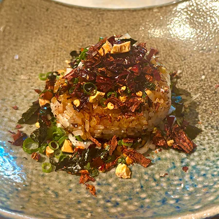 揚げ香四川 口水鶏焼きおにぎり